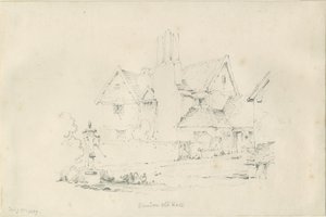 スタンドンホール：鉛筆画、1839年2月25日