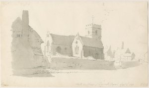 トリーサル教会：鉛筆画、1837年9月2日（描画） 作： Thomas Peploe Wood
