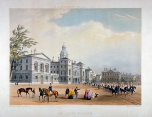 ホース ガーズ、ウェストミンスター、ロンドン、1851 年 作： Thomas Picken