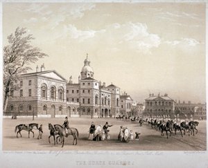 ホース ガーズ、ウェストミンスター、ロンドン、1851 年 作： Thomas Picken