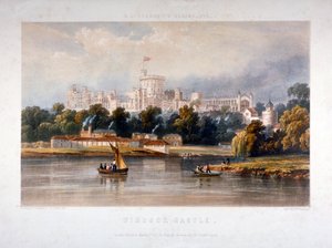 ウィンザー城、バークシャー、1851 年 作： Thomas Picken