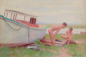 サンドバー、カリフォルニア州。 1894年。 作： Thomas Pollock Anshutz