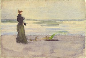 浜辺の女 作： Thomas Pollock Anshutz