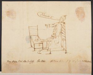 トーマス・ポッターMPによる自画像、Add MS 30867 f.92