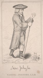 サミュエル・ジョンソン、1773 年にハイランド ツアーで 作： Thomas Priscott