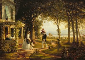 家族の家、1852年 作： Thomas Pritchard Rossiter