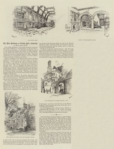 ケンブリッジのトリニティホールの新しい建物 作： Thomas Raffles Davison