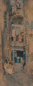 ビーズストリンガー、ベニス、c1904 作： Thomas Robert Way
