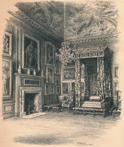 クイーンアンズベッドチェンバー、ハンプトンコート宮殿、1902 作： Thomas Robert Way