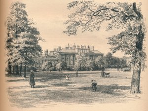 ケンジントン宮殿の南正面、1902 作： Thomas Robert Way