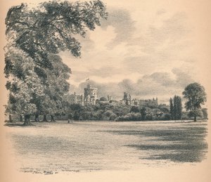 ウィンザー城、ホームパーク、1902年 作： Thomas Robert Way