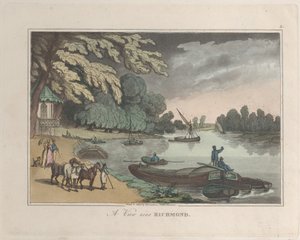 リッチモンドの近くの景色、「自然からのスケッチ」、1822 年、1822 年。作成者: トーマス・ローランドソン、ジョセフ・コンスタンティン・スタドラー。 作： ThomasThomas Rowlandson, Joseph Constantine Stadler Thomas Rowlandson, Joseph Constantine Stadler