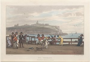 スカボローの詩的なスケッチからのスパテラス、1813.、1813。作成者：トーマス・ローランドソン、ジョセフ・コンスタンティン・スタドラー、J.ブラック。
