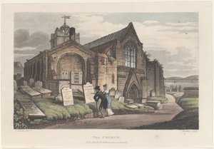 スカボローの詩的なスケッチからの教会、1813年。
