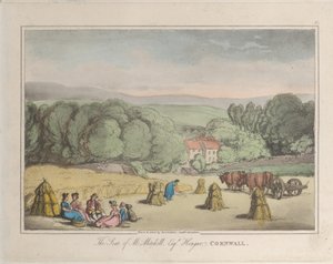 M. ミッチェル Esq. の座席 Hengar、コーンウォール、Sketches from Nature、1822 年、1822 年。作成者: Thomas Rowlandson、Joseph Constantine Stadler。 作： ThomasThomas Rowlandson, Joseph Constantine Stadler Thomas Rowlandson, Joseph Constantine Stadler