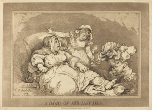 彼女の最後の足のバウド 作： Thomas Rowlandson