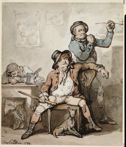 ブラックガードの支柱、1789 作： Thomas Rowlandson