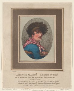 イギリスの船乗り！ オークの心!、1801 年 11 月 15 日、1801 年 11 月 15 日。 作： トーマス・ローランドソン