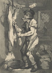 A ブッチャー、1790年1月1日、1790年1月1日。 作： Thomas Rowlandson