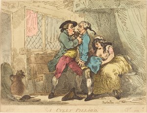 略奪されたカリー 作： Thomas Rowlandson
