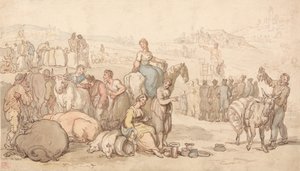 田舎の祭り 作： Thomas Rowlandson