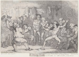 フェンシングの試合、1788 年 12 月 29 日、1788 年 12 月 29 日。 作： Thomas Rowlandson