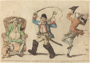 11月のフランス人 作： Thomas Rowlandson