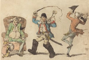 1788年11月にフランス人が 作： Thomas Rowlandson