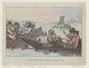 淡水への敬礼, 1799., 1799. 作： Thomas Rowlandson