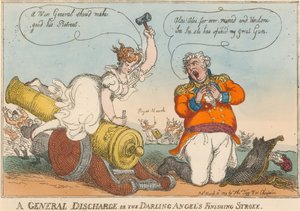 ？一般的な放電またはダーリンエンジェルの最後のストローク？ 作： Thomas Rowlandson