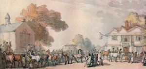 サウサンプトンでの馬フェア、1820年、1918年 作： Thomas Rowlandson