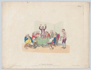 長い物語、1803 年 4 月 1 日、1803 年 4 月 1 日。 作： Thomas Rowlandson