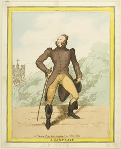 肖像画ピーターシャム卿 作： Thomas Rowlandson