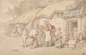 出かける陶芸家 作： Thomas Rowlandson