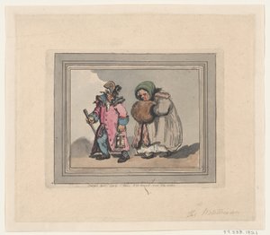 訪問からの帰り、1798 年 4 月 3 日、1798 年 4 月 3 日。 作： Thomas Rowlandson