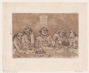 ローテーション オフィス、1774 年 6 月 8 日、1774 年 6 月 8 日。 作： Thomas Rowlandson