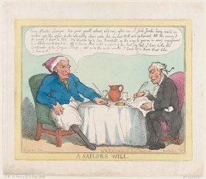 船乗りの意志、1805 年 5 月 25 日、1805 年 5 月 25 日。 作： Thomas Rowlandson