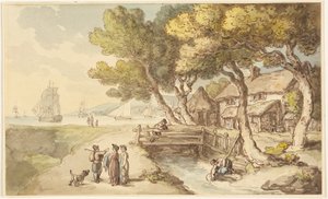 コーンウォールの一場面 作： Thomas Rowlandson
