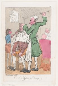 品位の犠牲者、1789 年 6 月 20 日、1789 年 6 月 20 日。 作： Thomas Rowlandson