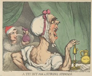 A Tit Bit for a Strong Stomach, June 20, 1809., June 20, 1809. 作： Thomas Rowlandson