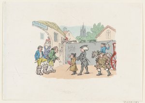 外国の部分へのツアー、1807 ., 1807 . 作： Thomas Rowlandson
