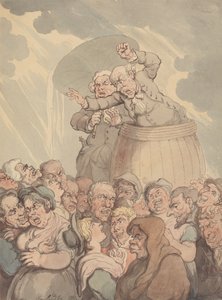 A Tub Thumper 作： Thomas Rowlandson