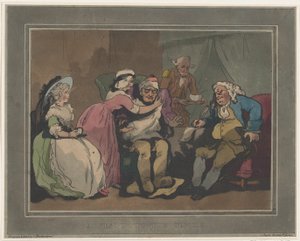 叔父への訪問、1794 年 12 月 20 日、1794 年 12 月 20 日 作： Thomas Rowlandson