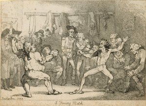 フェンシングの試合 作： Thomas Rowlandson