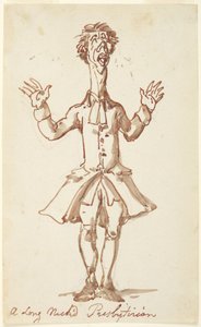 首の長い長老派教徒 作： Thomas Rowlandson
