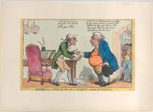 公務員へのアドバイス、または知っておく価値のある秘密、1810., 1810. 作： Thomas Rowlandson