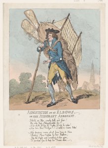1785 年 9 月 5 日、エルボーズ (The Itinant Aeronaut) にあるエアロステーション。1785 年 9 月 5 日 作： トーマス・ローランドソン
