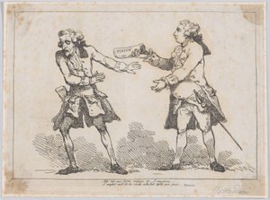 ああ、父よ、それを断らせてください...、ピーター・ピンダー著ピーターの年金より、Esq., 1787., 1787. 作： Thomas Rowlandson