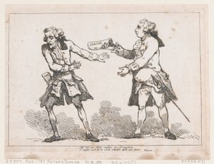 ああ、父よ、それを断らせてください...、ピーター・ピンダー著ピーターの年金より、Esq., 1787., 1787. 作： Thomas Rowlandson