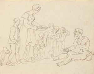 アルバムの描画 作： Thomas Rowlandson